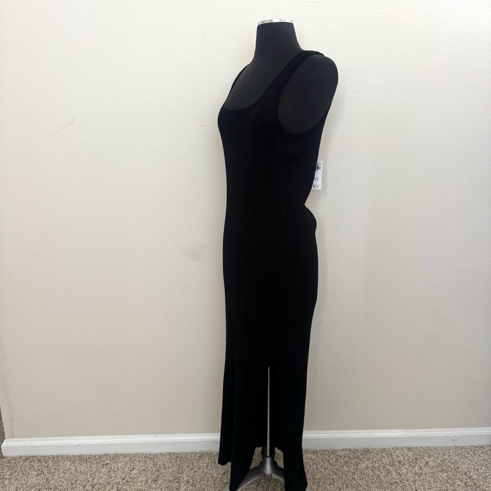 Abercrombie & Fitch Ribbed Midi Sweater Black Dress Size XL - Picture 8 of 10